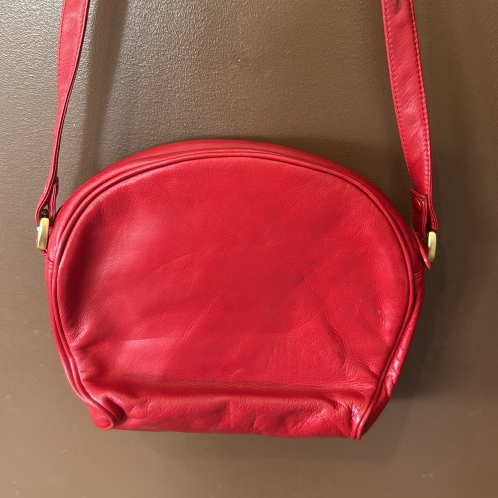Oscar De La Renta Studio Red Leather Small Purse - Picture 6 of 13